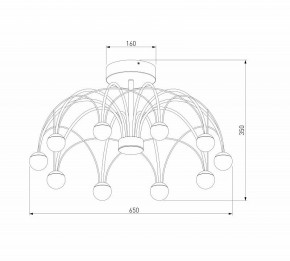 Люстра на штанге Eurosvet Ragno 90031/10 LED золото в Озерске - ozersk.mebel24.online | фото 5
