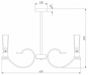 Люстра на штанге Eurosvet Rosher 60141/6 хром в Озерске - ozersk.mebel24.online | фото 2