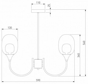 Люстра на штанге Eurosvet Spritz 70217/6 латунь в Озерске - ozersk.mebel24.online | фото 5