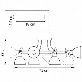 Люстра на штанге Lightstar Acrobata 761063 в Озерске - ozersk.mebel24.online | фото 2