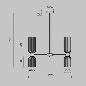 Люстра на штанге Maytoni Antic MOD302PL-10W в Озерске - ozersk.mebel24.online | фото 3