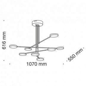 Люстра на штанге Maytoni Fad MOD070PL-L48B3K в Озерске - ozersk.mebel24.online | фото 8