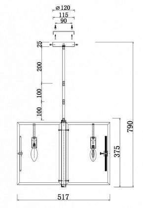 Люстра на штанге Maytoni Marmo MOD099PL-06G в Озерске - ozersk.mebel24.online | фото 4
