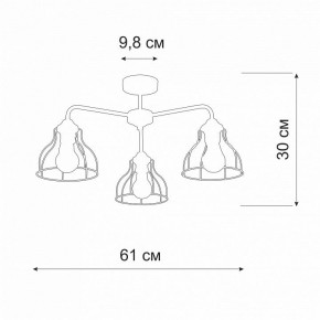 Люстра на штанге Vitaluce V3102 V3102-1/3PL в Озерске - ozersk.mebel24.online | фото 2