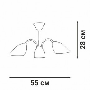 Люстра на штанге Vitaluce V3335 V3335-7/3PL в Озерске - ozersk.mebel24.online | фото 3