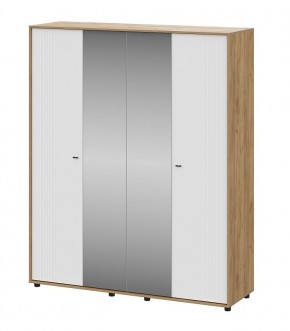 МИЛАН Шкаф четырехстворчатый (Белый Матовый) в Озерске - ozersk.mebel24.online | фото