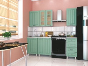 Модульная кухня Луксор клен бирюза в Озерске - ozersk.mebel24.online | фото 1