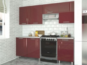 Модульная кухня Танго бордо в Озерске - ozersk.mebel24.online | фото 2