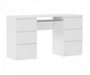 МОРИ МС-2 Стол 6 ящиков (белый) в Озерске - ozersk.mebel24.online | фото 2