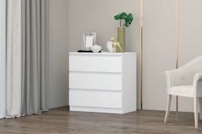 МС "Хилтон" Комод №2 800 (3 ящ.) белый текстурный в Озерске - ozersk.mebel24.online | фото