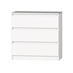 МС "Хилтон" Комод №2 800 (3 ящ.) белый текстурный в Озерске - ozersk.mebel24.online | фото 2