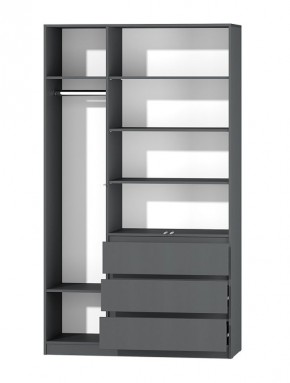 МС "Хилтон" Шкаф №2 1200 (Графит) в Озерске - ozersk.mebel24.online | фото 3