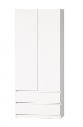 МС "Хилтон" Шкаф №3 900 (Белый текстурный) в Озерске - ozersk.mebel24.online | фото 2
