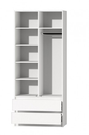 МС "Хилтон" Шкаф №3 900 (Белый текстурный) в Озерске - ozersk.mebel24.online | фото 3