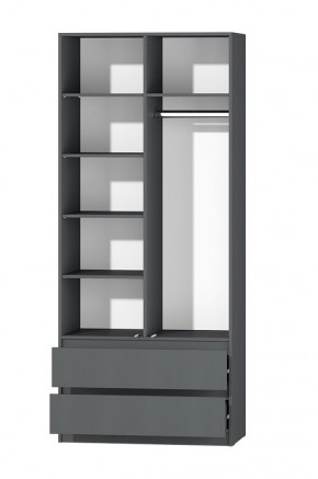 МС "Хилтон" Шкаф №3 900 (Графит) в Озерске - ozersk.mebel24.online | фото 3