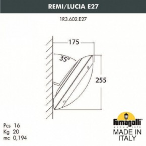 Накладной светильник Fumagalli Lucia 1R3.602.000.LYE27 в Озерске - ozersk.mebel24.online | фото 2