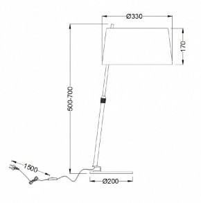 Настольная лампа декоративная Maytoni Bergamo MOD613TL-01B в Озерске - ozersk.mebel24.online | фото 9