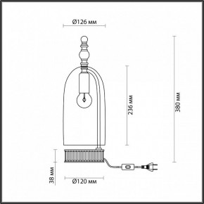 Настольная лампа декоративная Odeon Light Bell 4892/1T в Озерске - ozersk.mebel24.online | фото 6