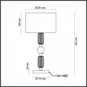 Настольная лампа декоративная Odeon Light Candy 4861/1T в Озерске - ozersk.mebel24.online | фото 4