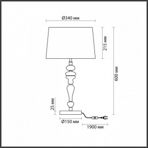 Настольная лампа декоративная Odeon Light Homi 5040/1T в Озерске - ozersk.mebel24.online | фото 4