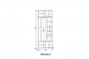 НИКОЛЬ 2 шкаф 2-х створчатый в Озерске - ozersk.mebel24.online | фото 3