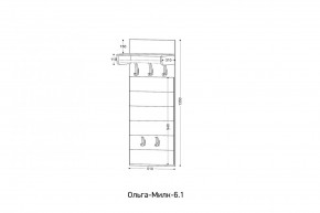 ОЛЬГА-МИЛК 6.1 Вешало настенное в Озерске - ozersk.mebel24.online | фото 2