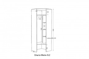 ОЛЬГА-МИЛК 9.2 Шкаф угловой с зеркалом в Озерске - ozersk.mebel24.online | фото 2