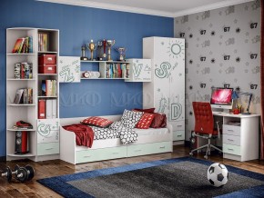 ВЕГА АЛФАВИТ Пенал (Белый/Мята) в Озерске - ozersk.mebel24.online | фото 2