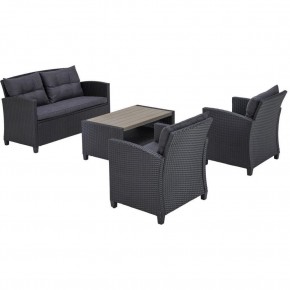 Плетеный комплект мебелис диваном AFM-804G Dark Grey в Озерске - ozersk.mebel24.online | фото 3