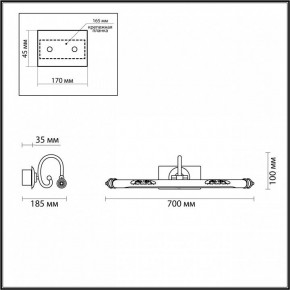 Подсветка для картины Odeon Light Dega 4916/12WL в Озерске - ozersk.mebel24.online | фото 3