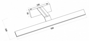 Подсветка для зеркала Maytoni Decart MIR010WL-L12B4K в Озерске - ozersk.mebel24.online | фото 3