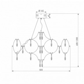 Подвесная люстра Bogate-s Tense 443/1 в Озерске - ozersk.mebel24.online | фото 7