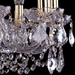 Подвесная люстра Bohemia Ivele Crystal 1402 1402/10/240/G/Leafs в Озерске - ozersk.mebel24.online | фото 3