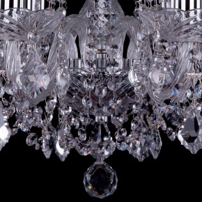 Подвесная люстра Bohemia Ivele Crystal 1402 1402/8/195/Ni/Leafs в Озерске - ozersk.mebel24.online | фото 3