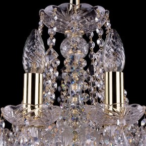 Подвесная люстра Bohemia Ivele Crystal 1413 1413/10/165/G/Leafs в Озерске - ozersk.mebel24.online | фото 4