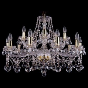 Подвесная люстра Bohemia Ivele Crystal 1413 1413/10+5/300/G/Balls в Озерске - ozersk.mebel24.online | фото