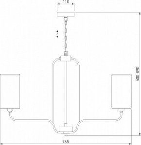 Подвесная люстра Eurosvet Purezza 60128/6 хром в Озерске - ozersk.mebel24.online | фото 4