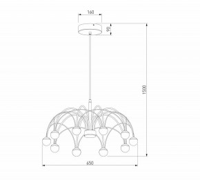 Подвесная люстра Eurosvet Ragno 90034/10 LED черный в Озерске - ozersk.mebel24.online | фото 5