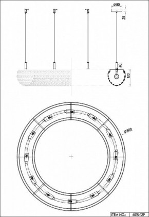 Подвесная люстра Favourite Monilibus 4015-12P в Озерске - ozersk.mebel24.online | фото 5