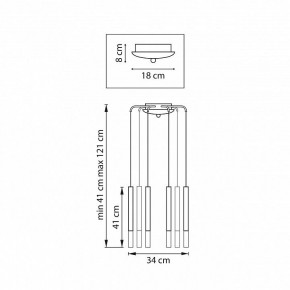 Подвесная люстра Lightstar Tubo L8T747147 в Озерске - ozersk.mebel24.online | фото 2