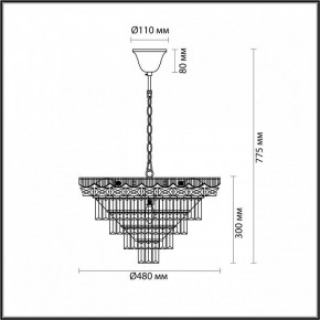 Подвесная люстра Lumion Esme 5233/8 в Озерске - ozersk.mebel24.online | фото 4