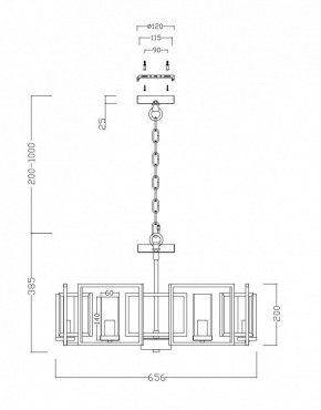 Подвесная люстра Maytoni Bowi H009PL-06G в Озерске - ozersk.mebel24.online | фото 4