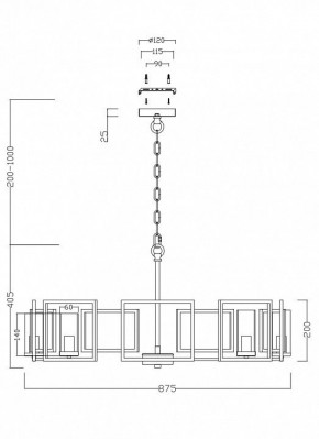 Подвесная люстра Maytoni Bowi H009PL-08G в Озерске - ozersk.mebel24.online | фото 4