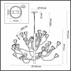 Подвесная люстра Odeon Light Gardi 5090/30 в Озерске - ozersk.mebel24.online | фото 2