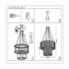 Подвесная люстра ST-Luce Velletri SL1627.103.11 в Озерске - ozersk.mebel24.online | фото 5