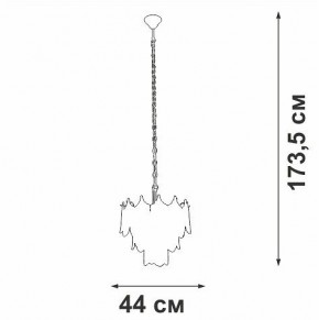 Подвесная люстра Vitaluce V5813 V5813-8/5 в Озерске - ozersk.mebel24.online | фото 3