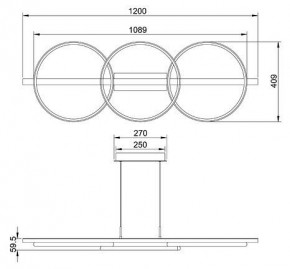 Подвесной светильник Arte Lamp Fluido A3913SP-24BK в Озерске - ozersk.mebel24.online | фото 3
