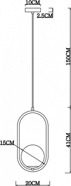 Подвесной светильник Arte Lamp Matisse A7745SP-1AB в Озерске - ozersk.mebel24.online | фото 4