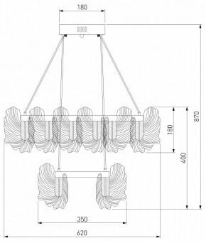 Подвесной светильник Bogate-s Farfalla 90374/2 в Озерске - ozersk.mebel24.online | фото 5