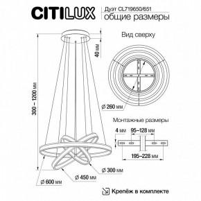 Подвесной светильник Citilux Дуэт CL719650 в Озерске - ozersk.mebel24.online | фото 9